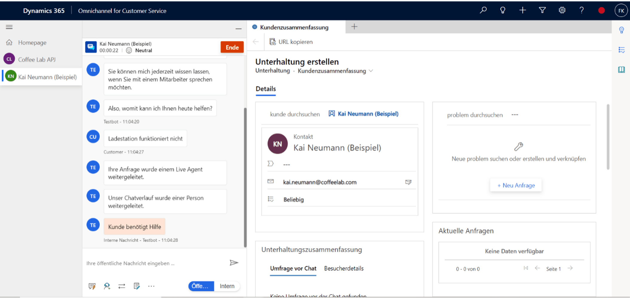 Omnichannel Power Virtual Agents Screen 
