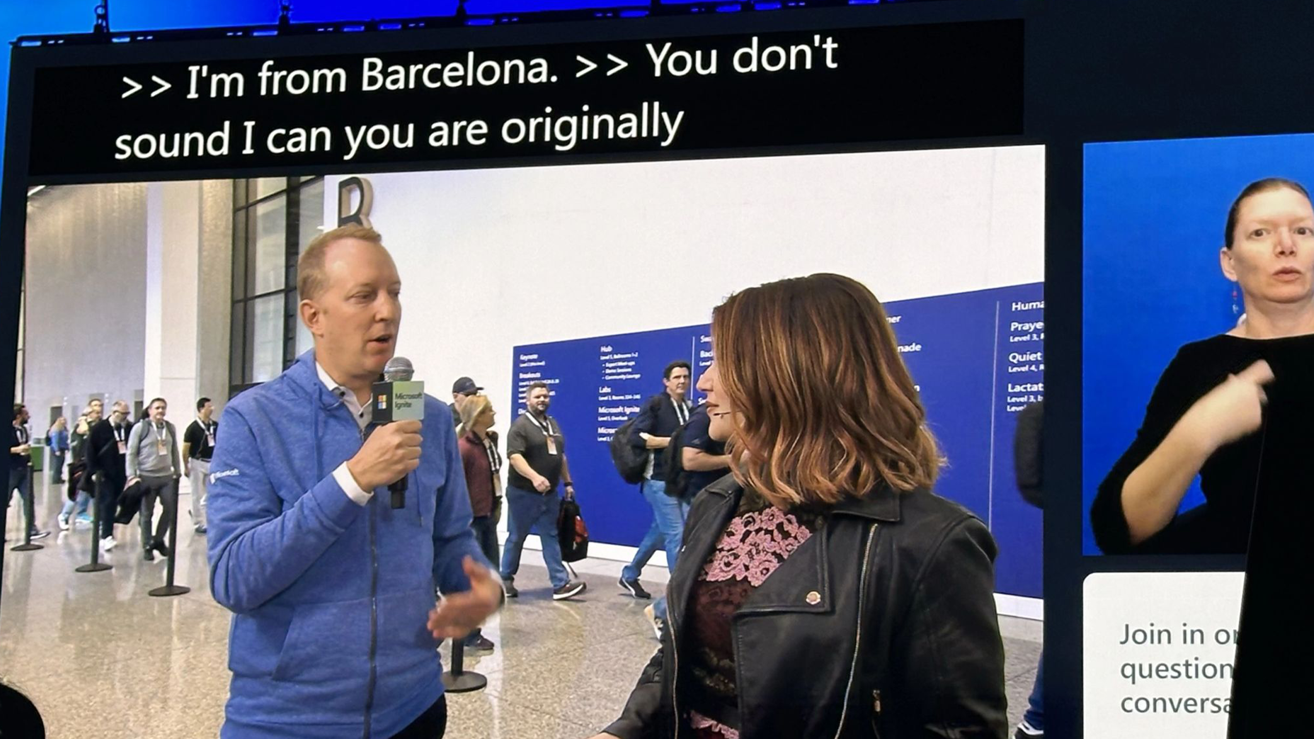 David Schneider gibt Interview bei der Microsoft Ignite