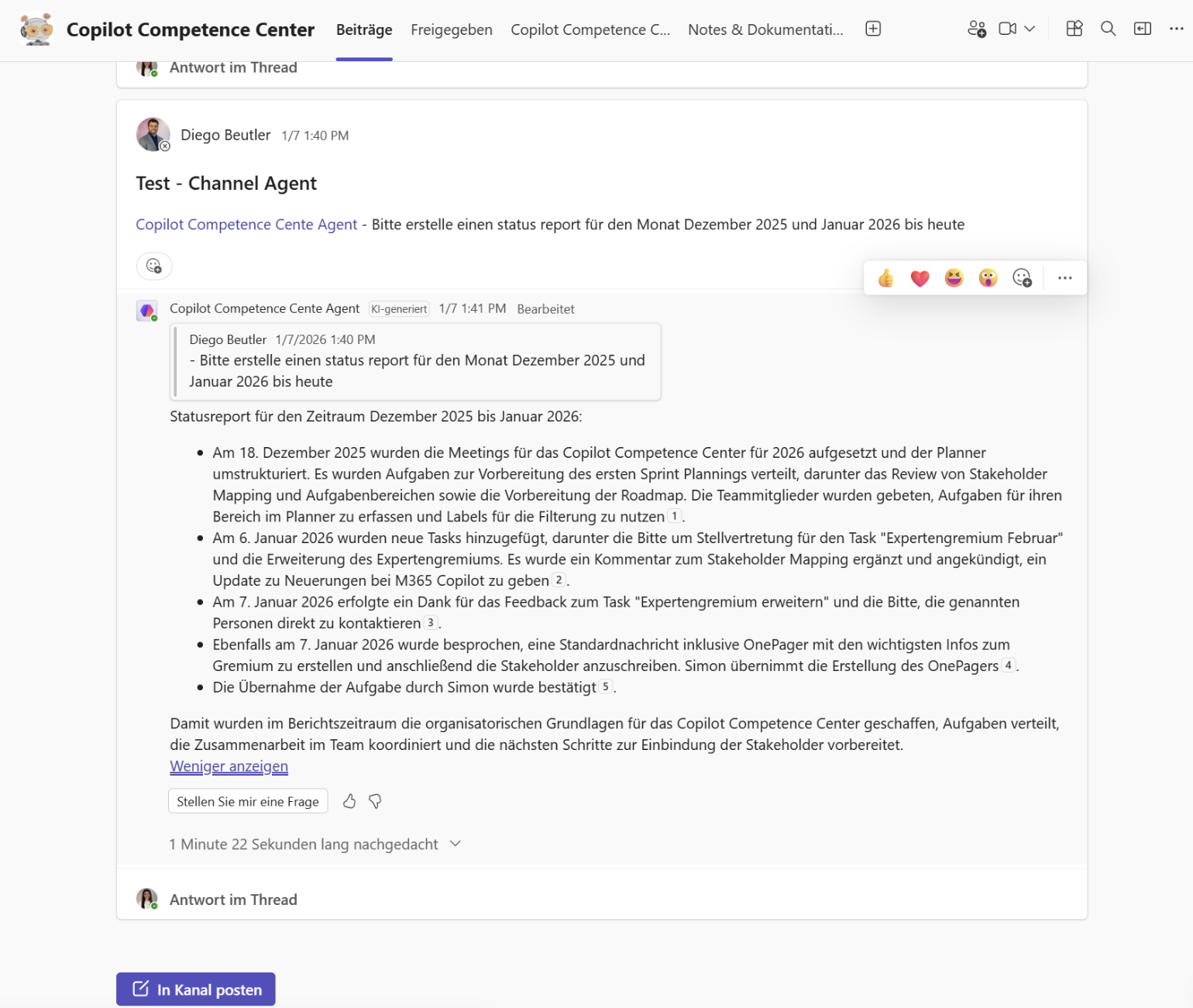 Isolutions Microsoft Copilot Channel Agent Task