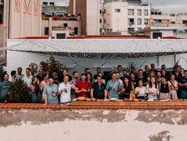 Party auf der Dachterrasse vom isolutions Office in Barcelona