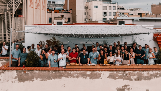 Party auf der Dachterrasse vom isolutions Office in Barcelona