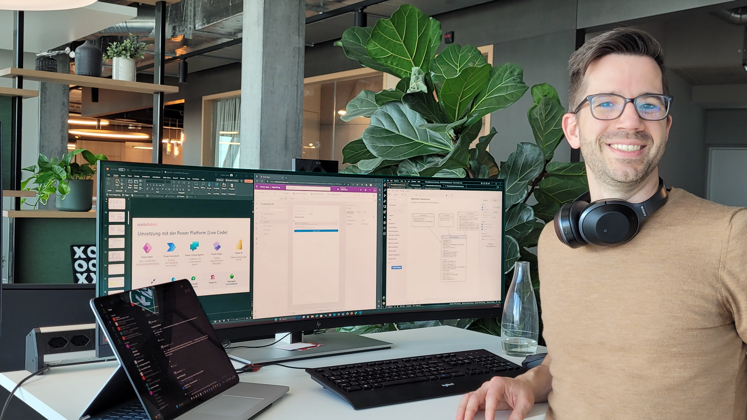 Markus Tobler am Arbeitsplatz