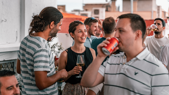 isolutions Party Barcelona Apero und Party auf der Dachterrasse von isolutions Barcelona