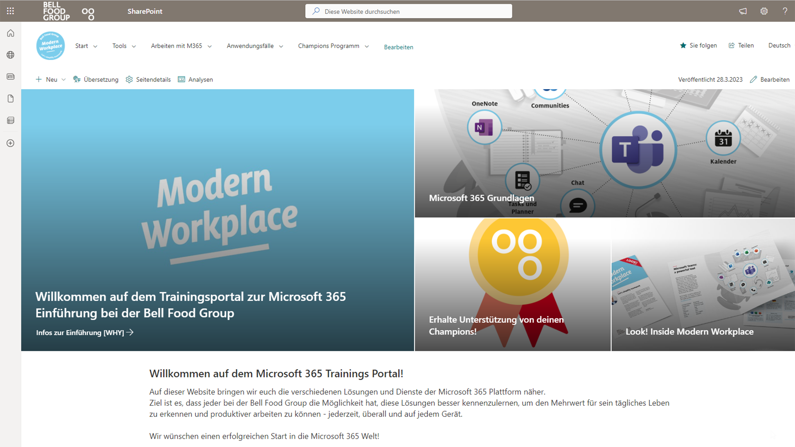 Bell Food Group Trainingsportal