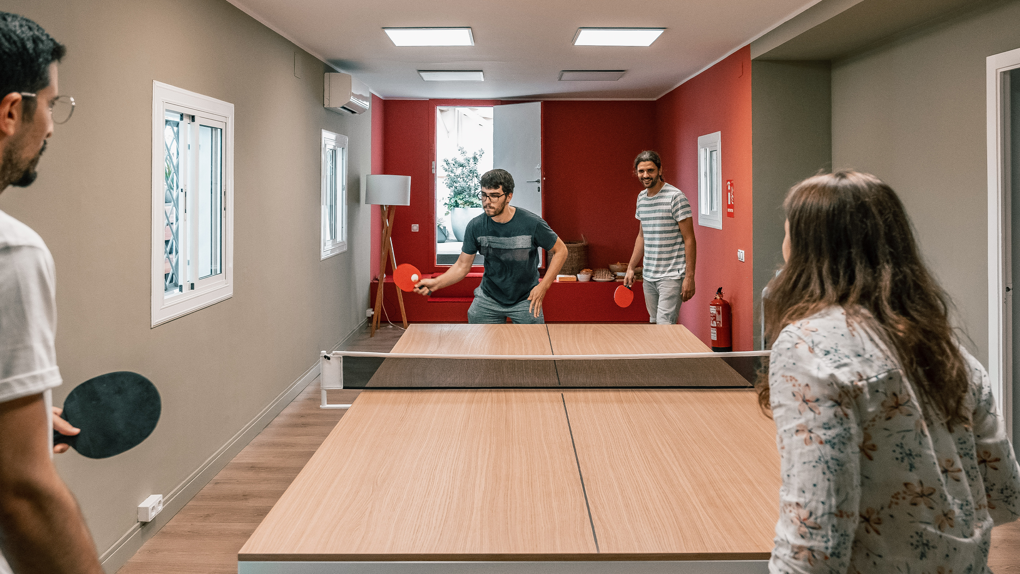 Ping Pong Turnier in isolutions Barcelona Office