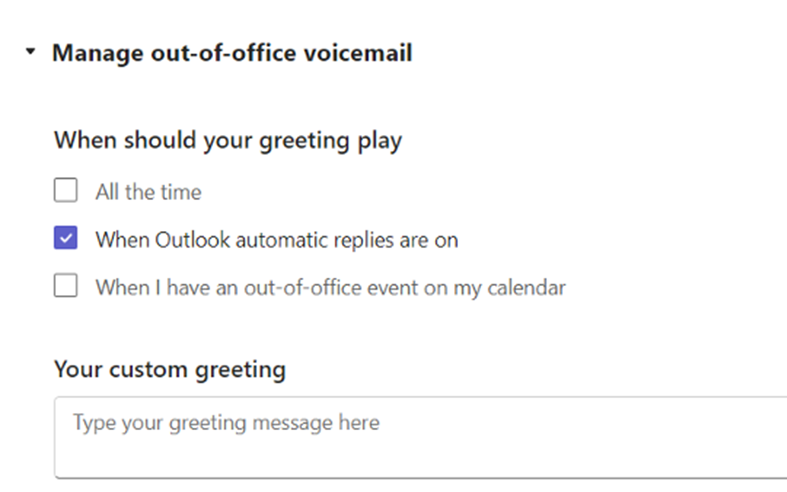 Screenshot aus Microsoft Teams mit Anzeige zu Abwesenheitsmeldungen