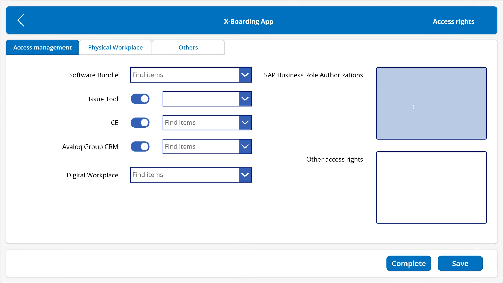 X-Borading App Access management