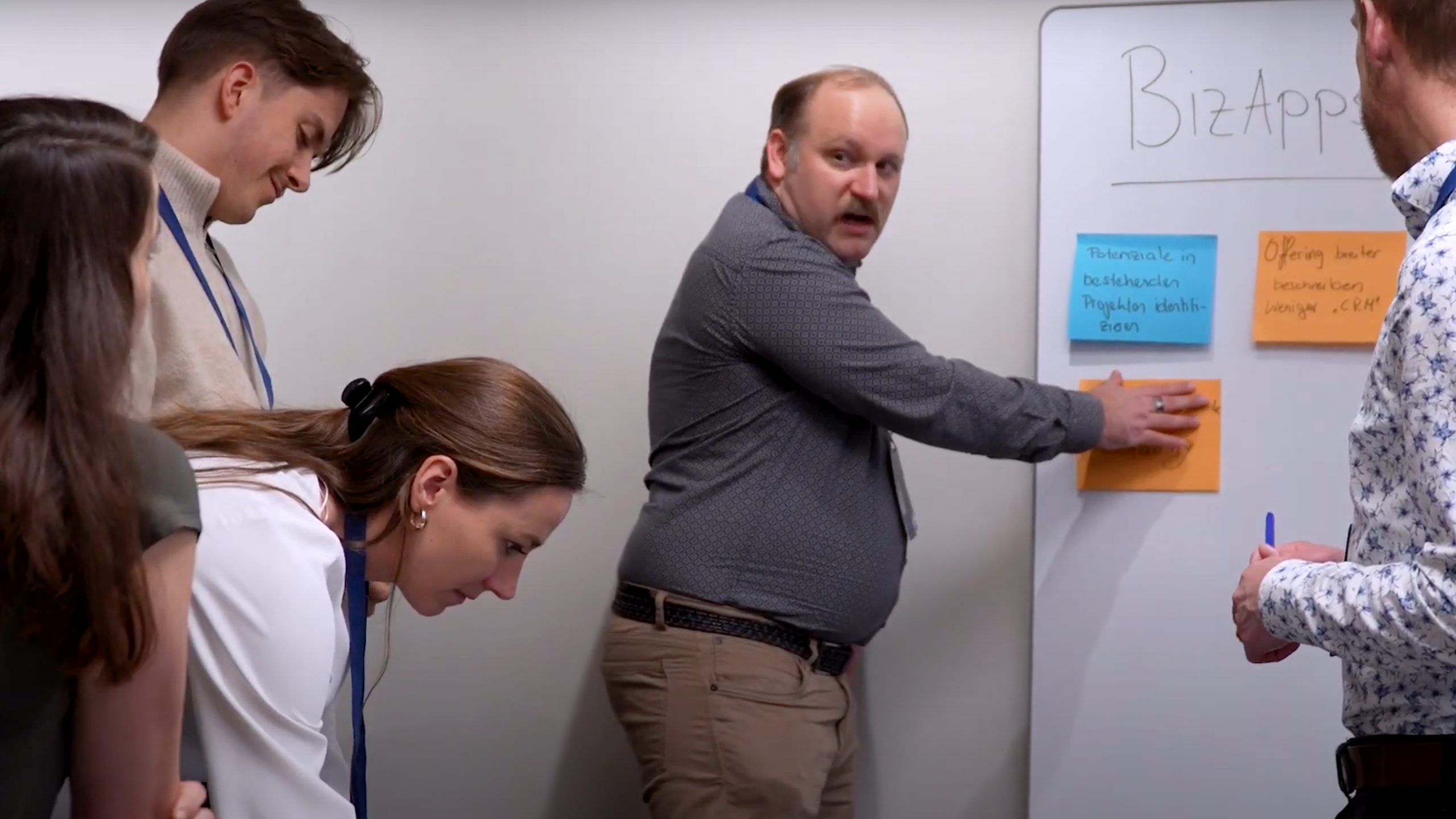 Working Session eines Teams über das Thema Biz Apps