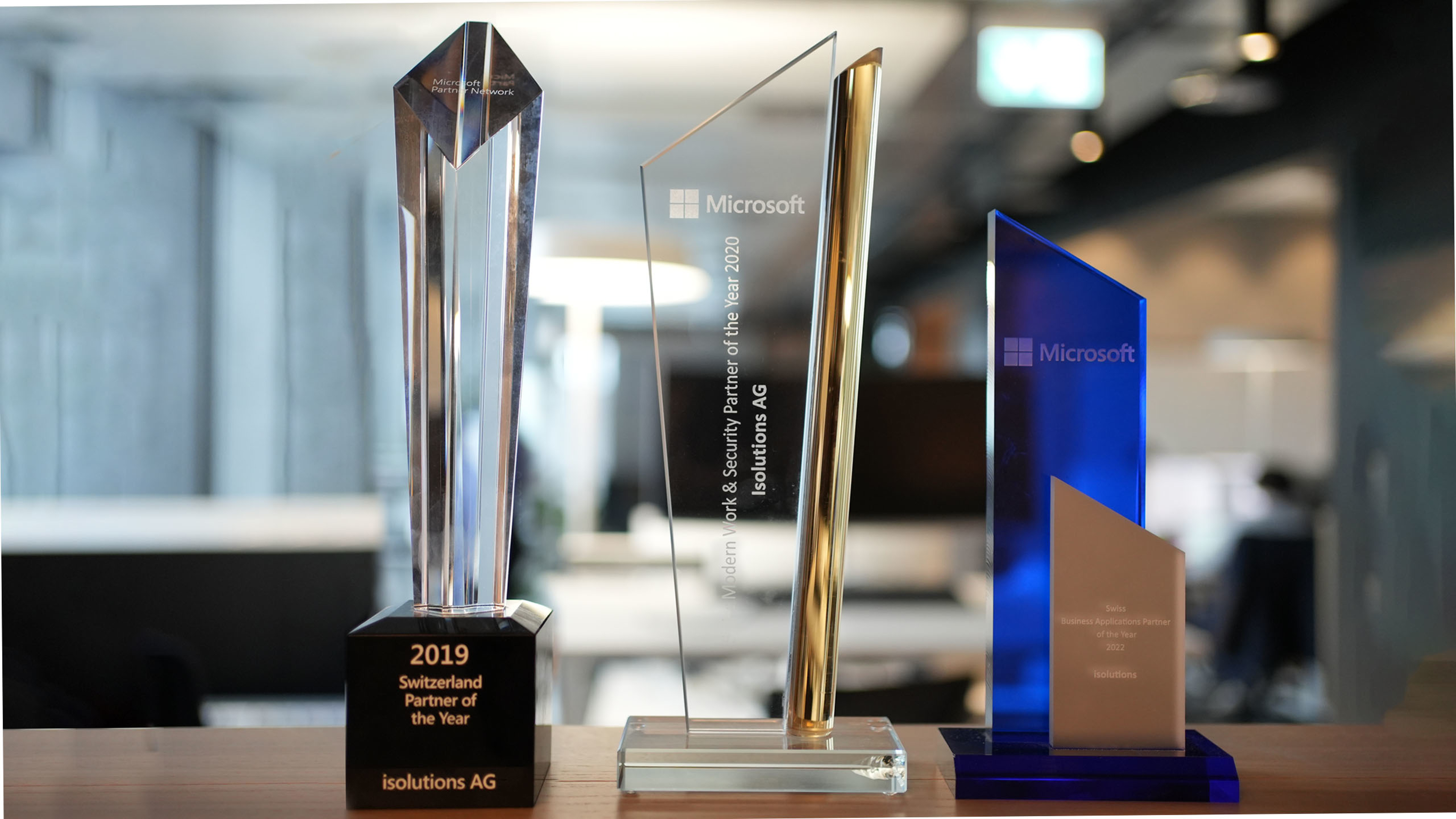 Microsoft Award Trophies