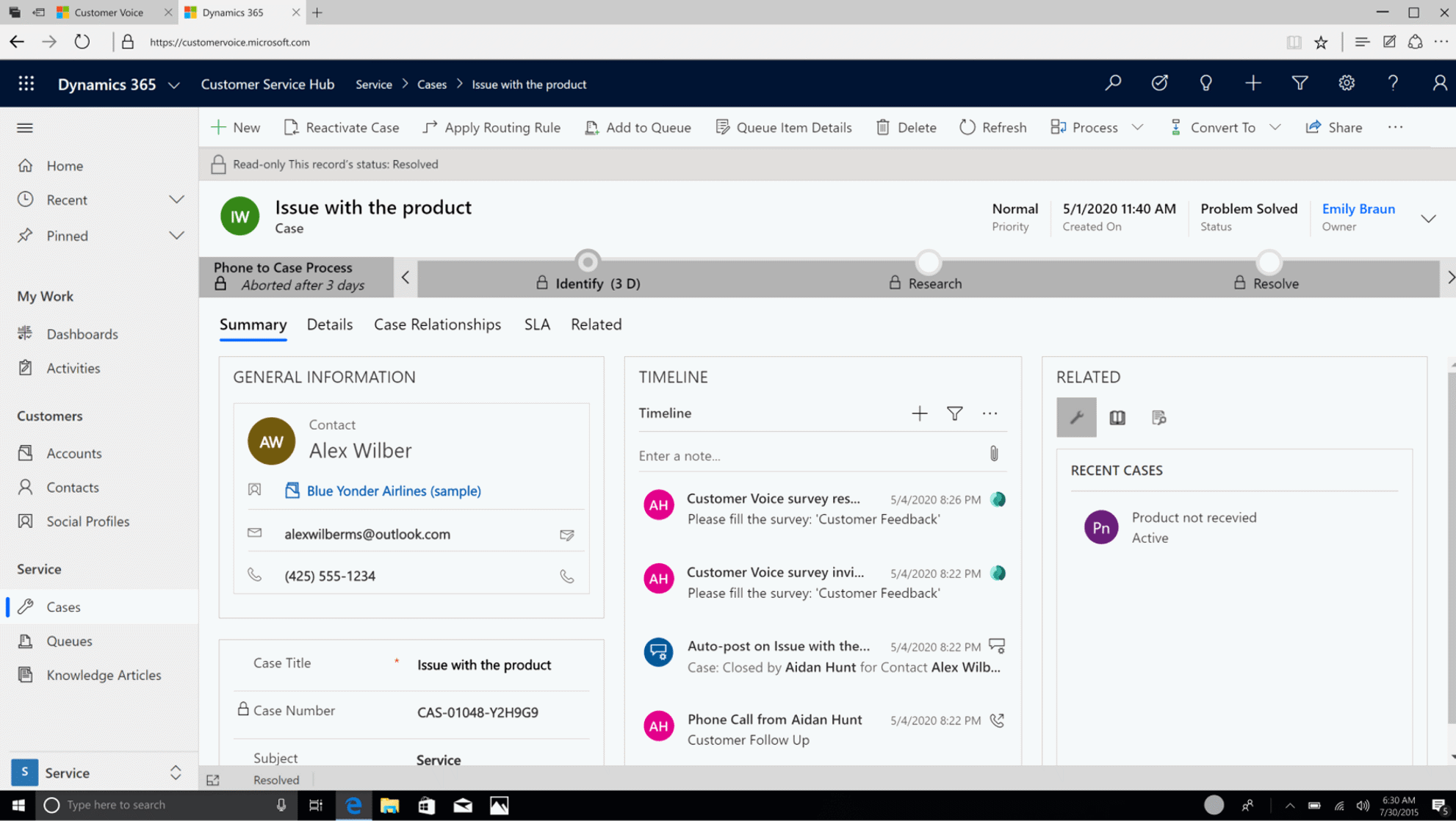 Dynamics 365 Customer Voice 