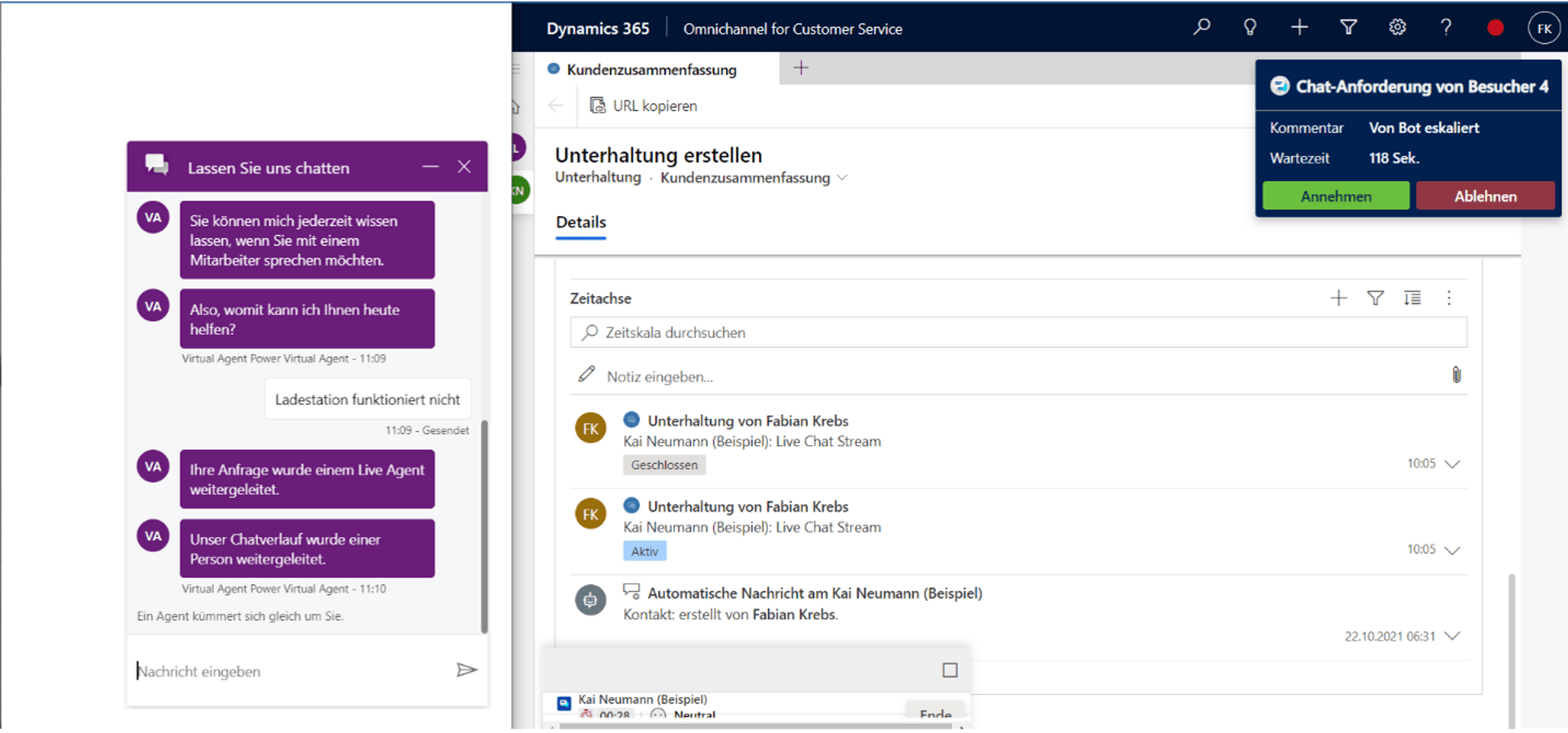 Omnichannel Power Virtual Agents Screen 