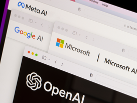ChatGPT KI und Anwendungen Ausschnitte von Websiten von Künstlicher Intelligenz Anbieter wie Open AI
